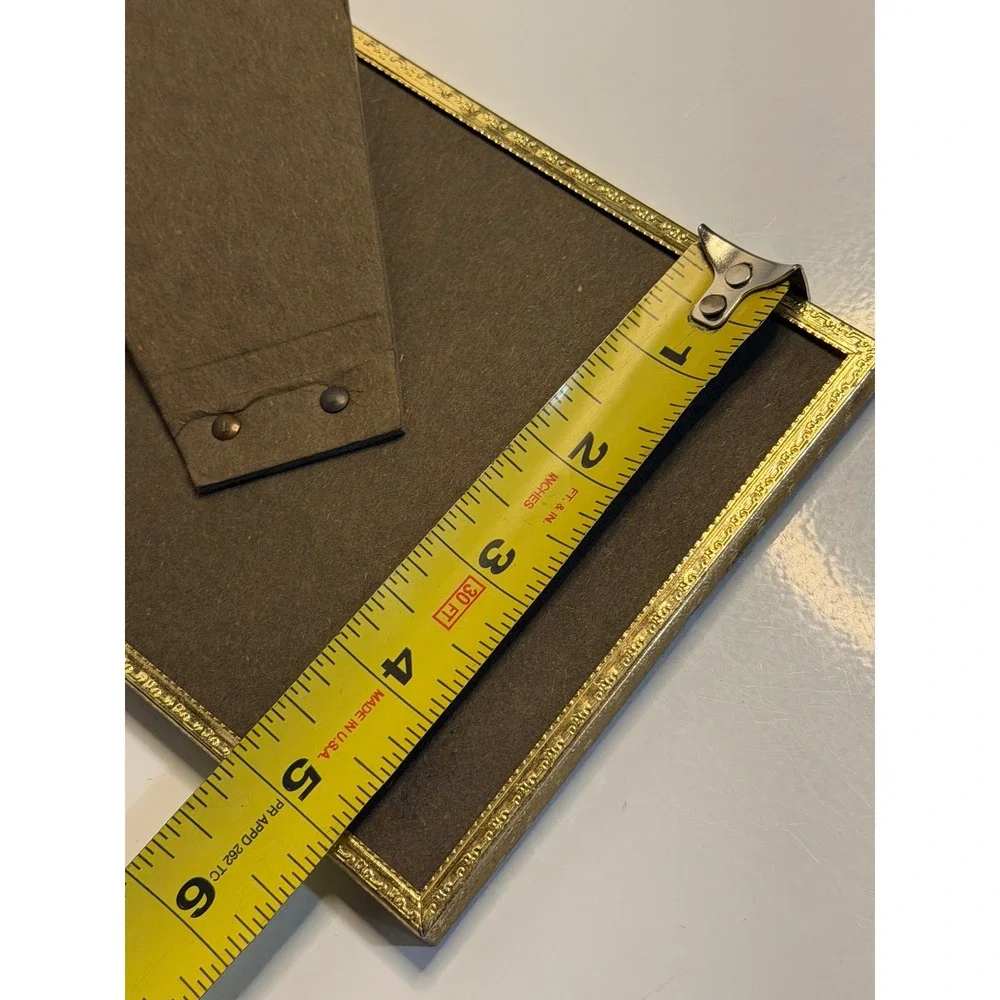 VTG Picture Frame Set 3 Gold Metal‎ Beaded Textured Border Tabletop Home Decor